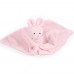 Alvókendő babáknak - rózsaszín nyuszis - 33cm