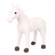 Pelyvás - plüss fehér ló