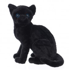 Kormi - plüss fekete cica - 26cm