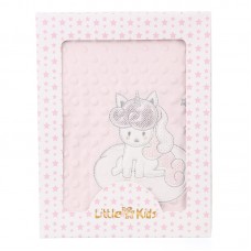 Baby plüss ajándékcsomag - rózsaszín takaró