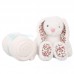 Baby ajándékcsomag - fehér nyuszi - 25cm