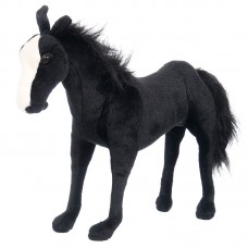 Carlin - fekete plüss ló