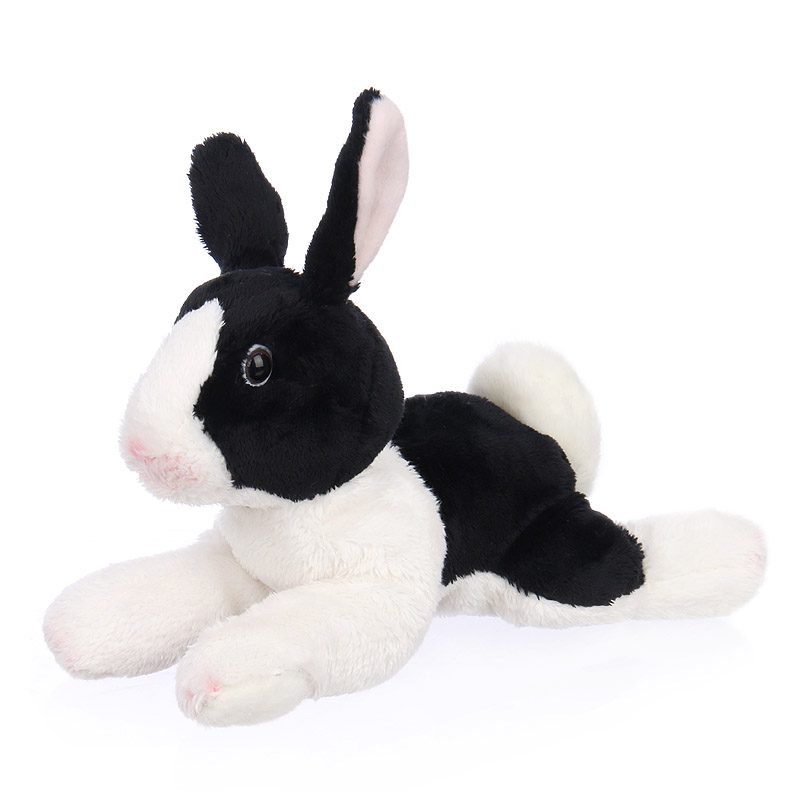 Shazy - fekete-fehér plüss nyuszi - 22cm Shazy - fekete-fehér plüss nyuszi - 22cm