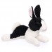 Shazy - fekete-fehér plüss nyuszi - 22cm Shazy - fekete-fehér plüss nyuszi - 22cm