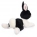 Shazy - fekete-fehér plüss nyuszi - 22cm Shazy - fekete-fehér plüss nyuszi - 22cm