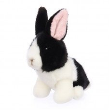 Debby - fekete-fehér plüss nyuszi - 16cm Debby - fekete-fehér plüss nyuszi - 16cm