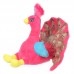 Akira - pink plüss páva - 25cm