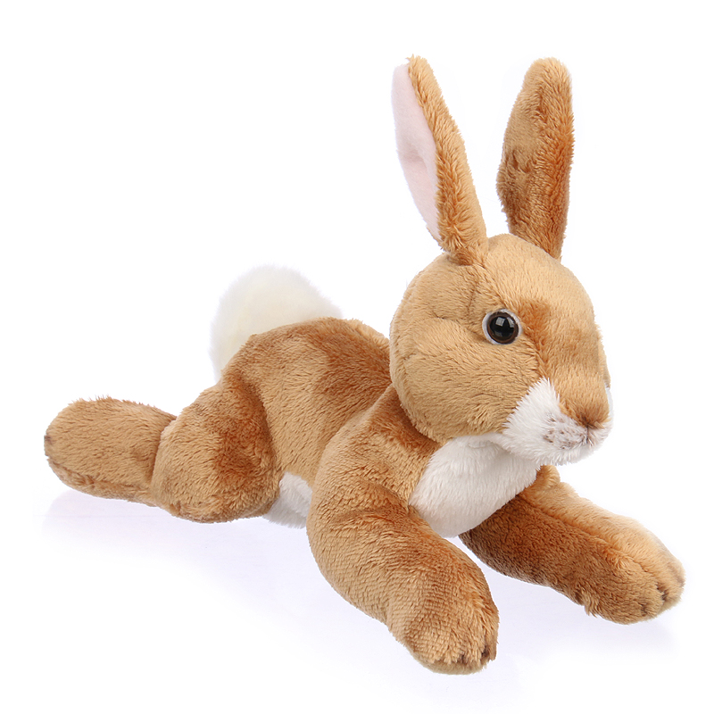 Shazy - barna-fehér plüss nyuszi - 22cm